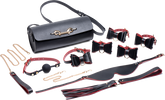 Master Series Bondage To Go Bow Bondage Set With Carry Case Black / Red Bondage Kits